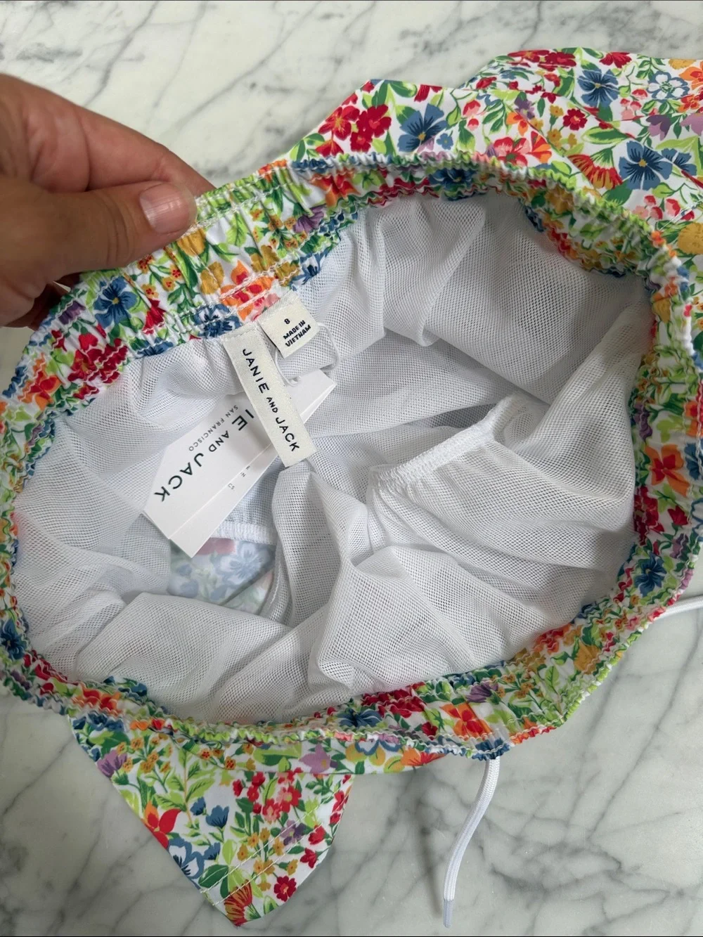 NWT Sz 8 Janie And Jack Boys Ditsy Floral Swim Short